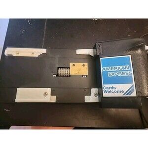 Security Vintage American Express Addressograph Manual Credit Card Machine
